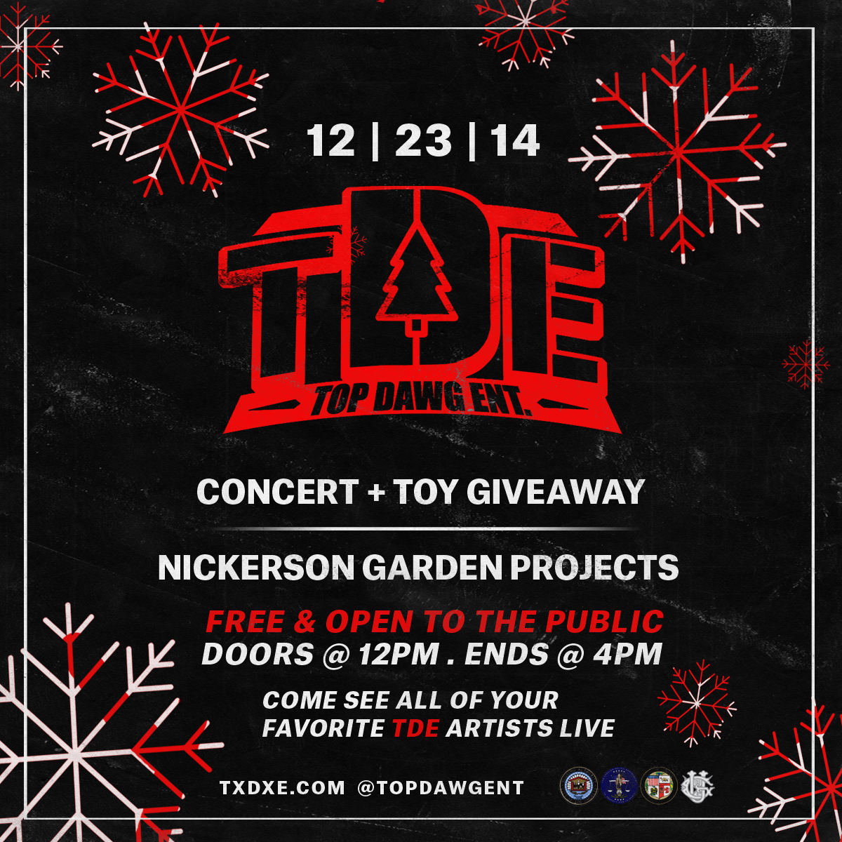 TDE Presents The TDE Toy Giveaway and Holiday Concert TopDawgEnt
